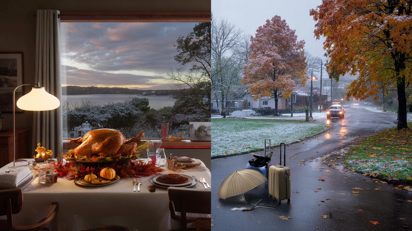 Old Farmer's Almanac Thanksgiving forecast 2025, when to expect first snow