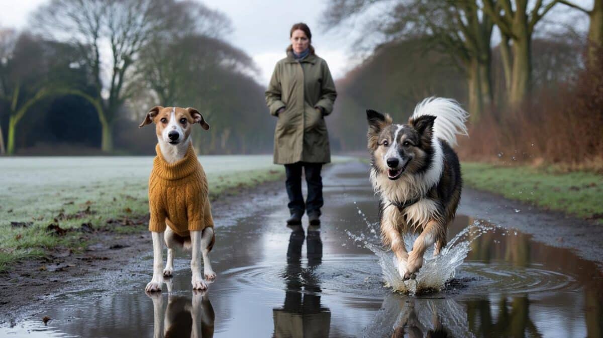 Vet settles debate on whether dogs should wear jumpers during cold winter walks